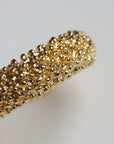 Golden Texture Cuff Bracelet