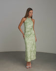 Green Halter Dress