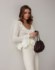 Soft Ruffle Knit Top