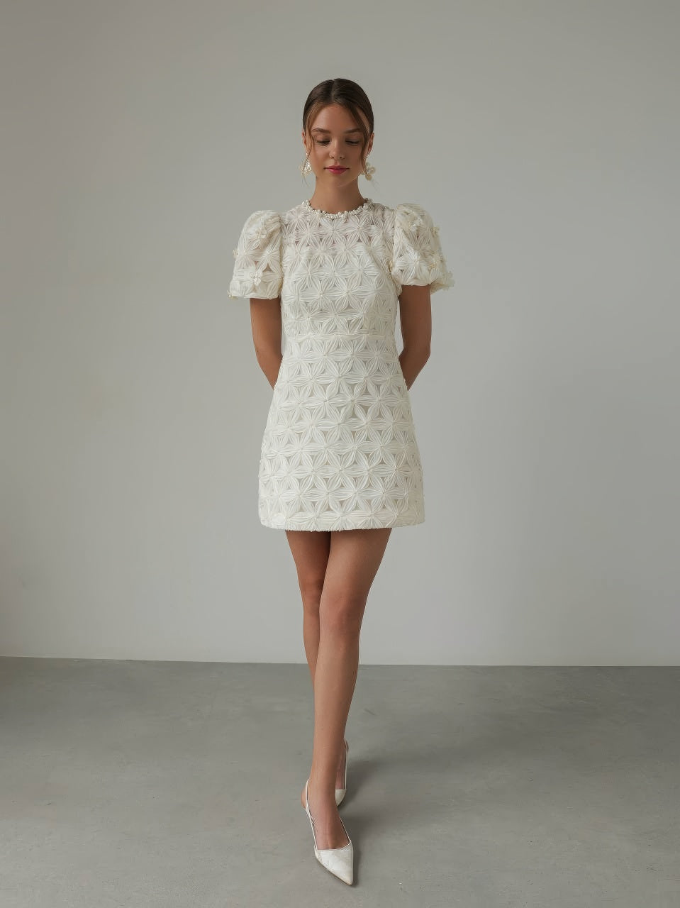 Fleur Textured Mini Dress