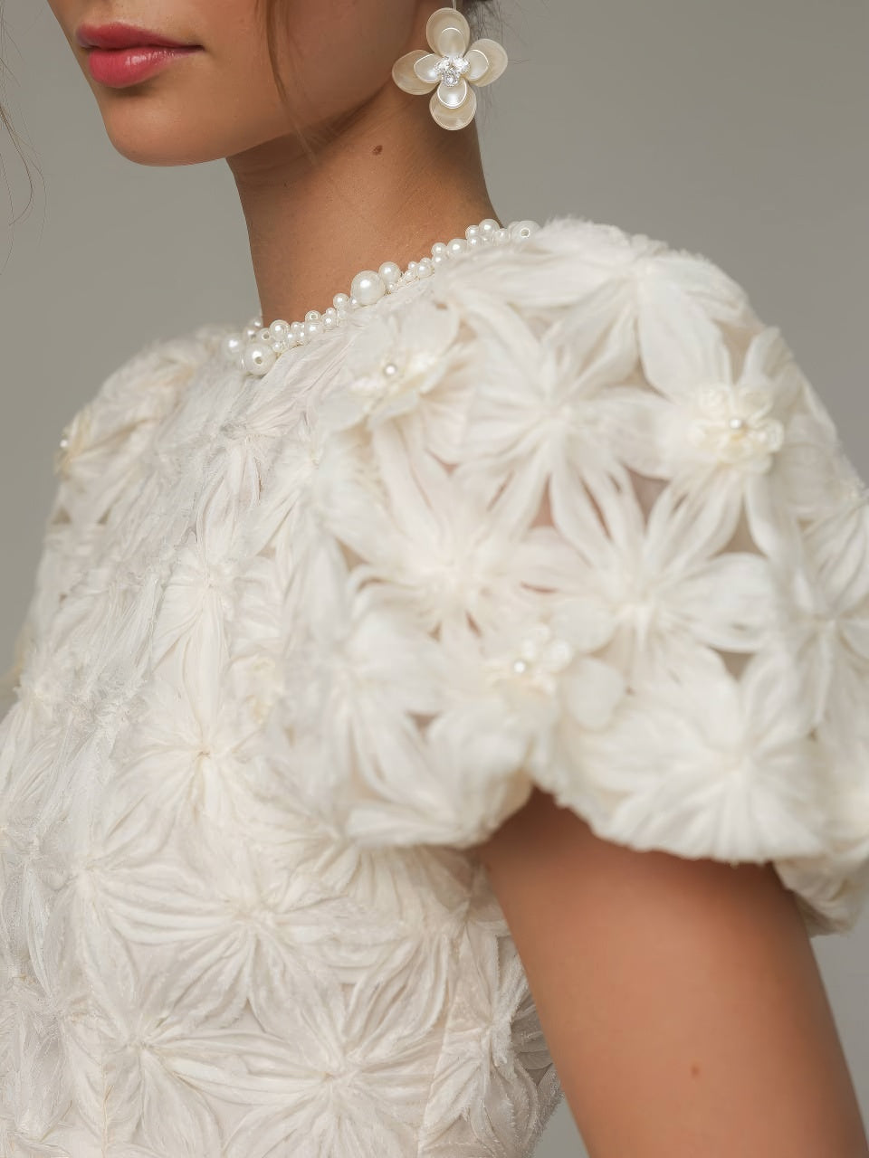 Fleur Textured Mini Dress