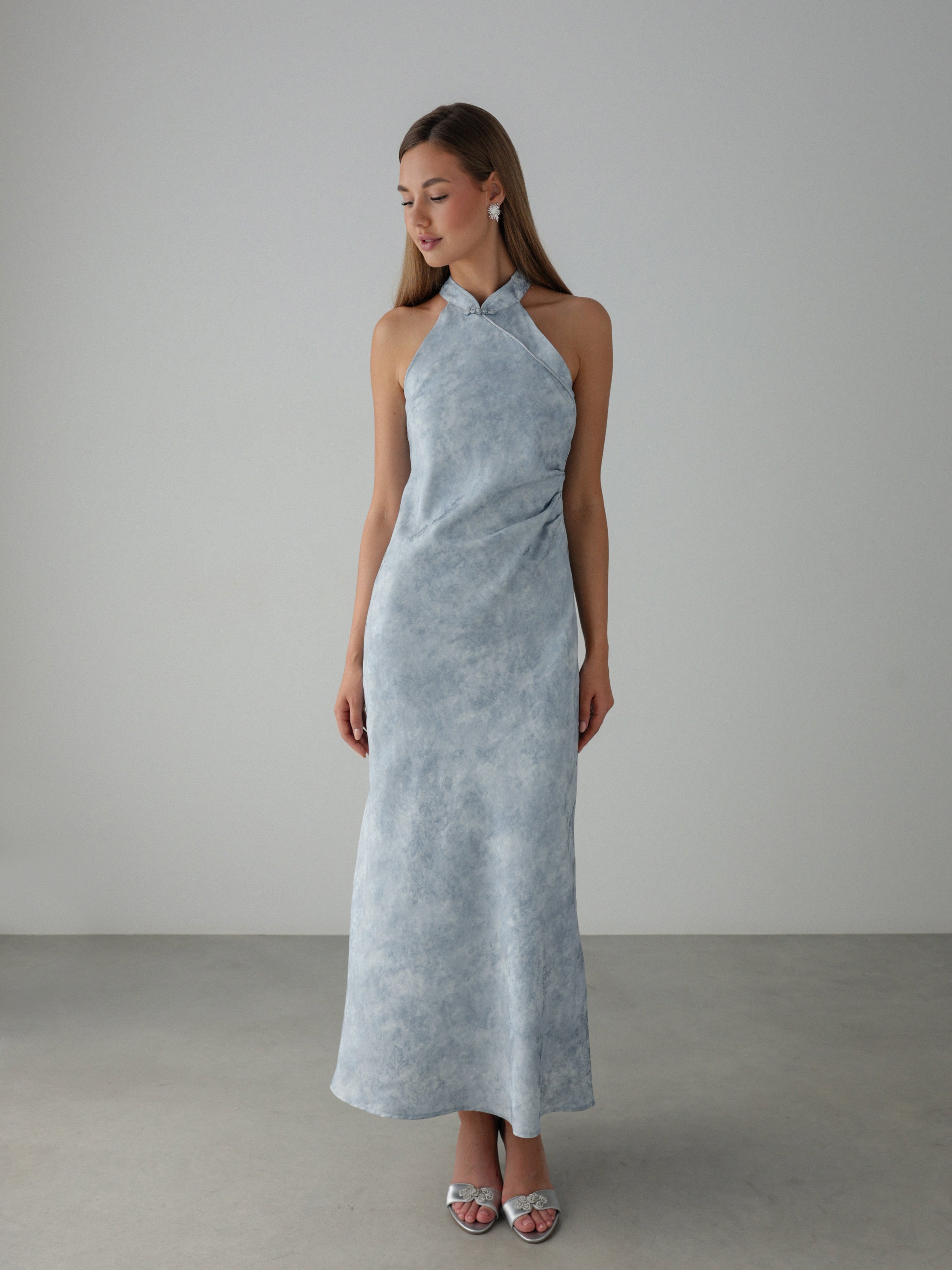 Blue China Dress – GodBlessDress