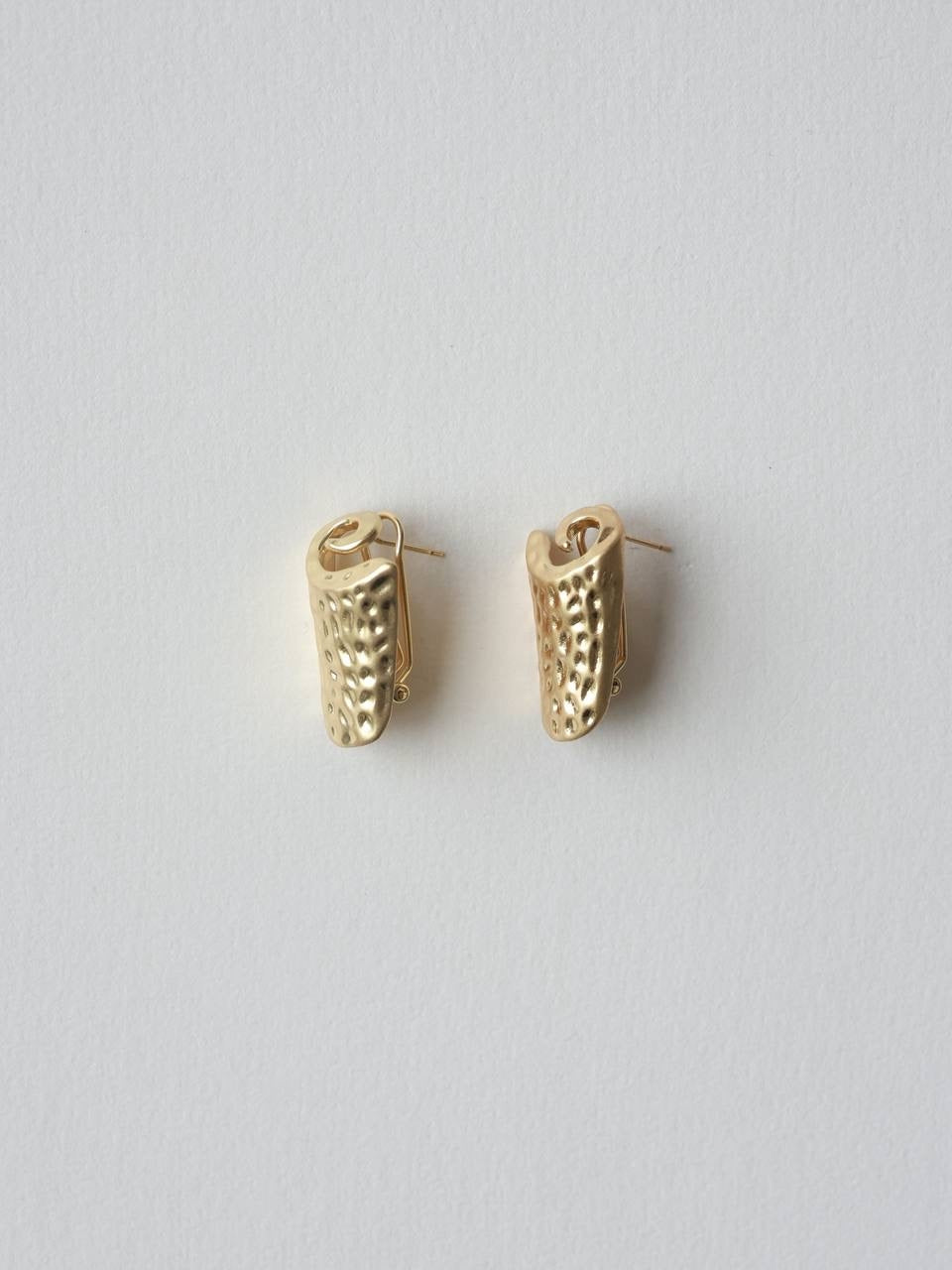 Golden Spiral Hoops Earrings