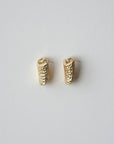 Golden Spiral Hoops Earrings