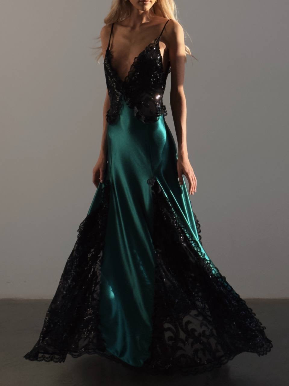 Nocturne Emerald Gown