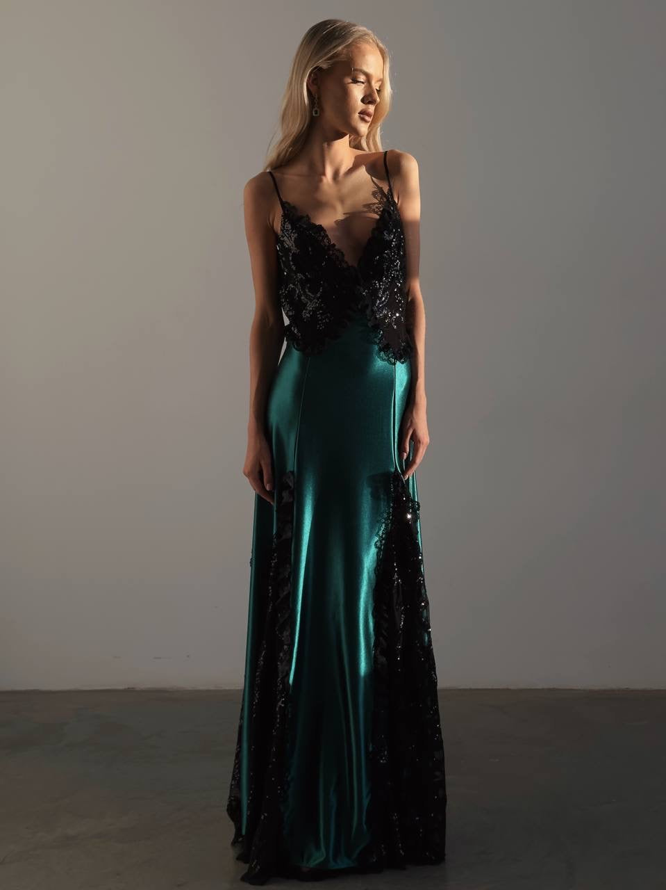 Nocturne Emerald Gown