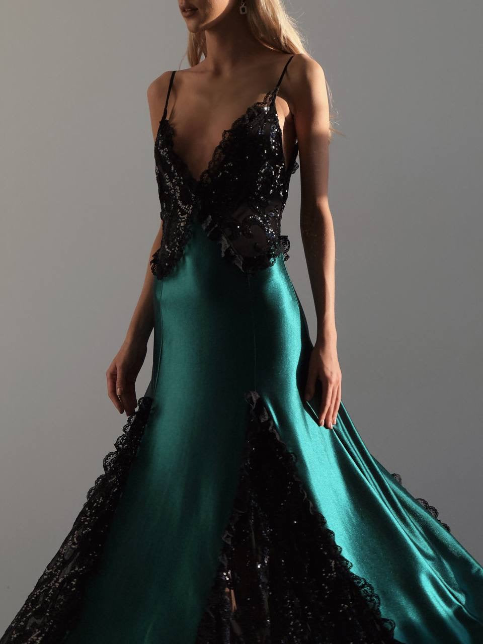 Nocturne Emerald Gown