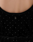 Velvet Elegance Black Blouse
