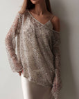 Shimmering Elegance Sequin Blouse