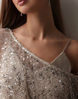 Shimmering Elegance Sequin Blouse