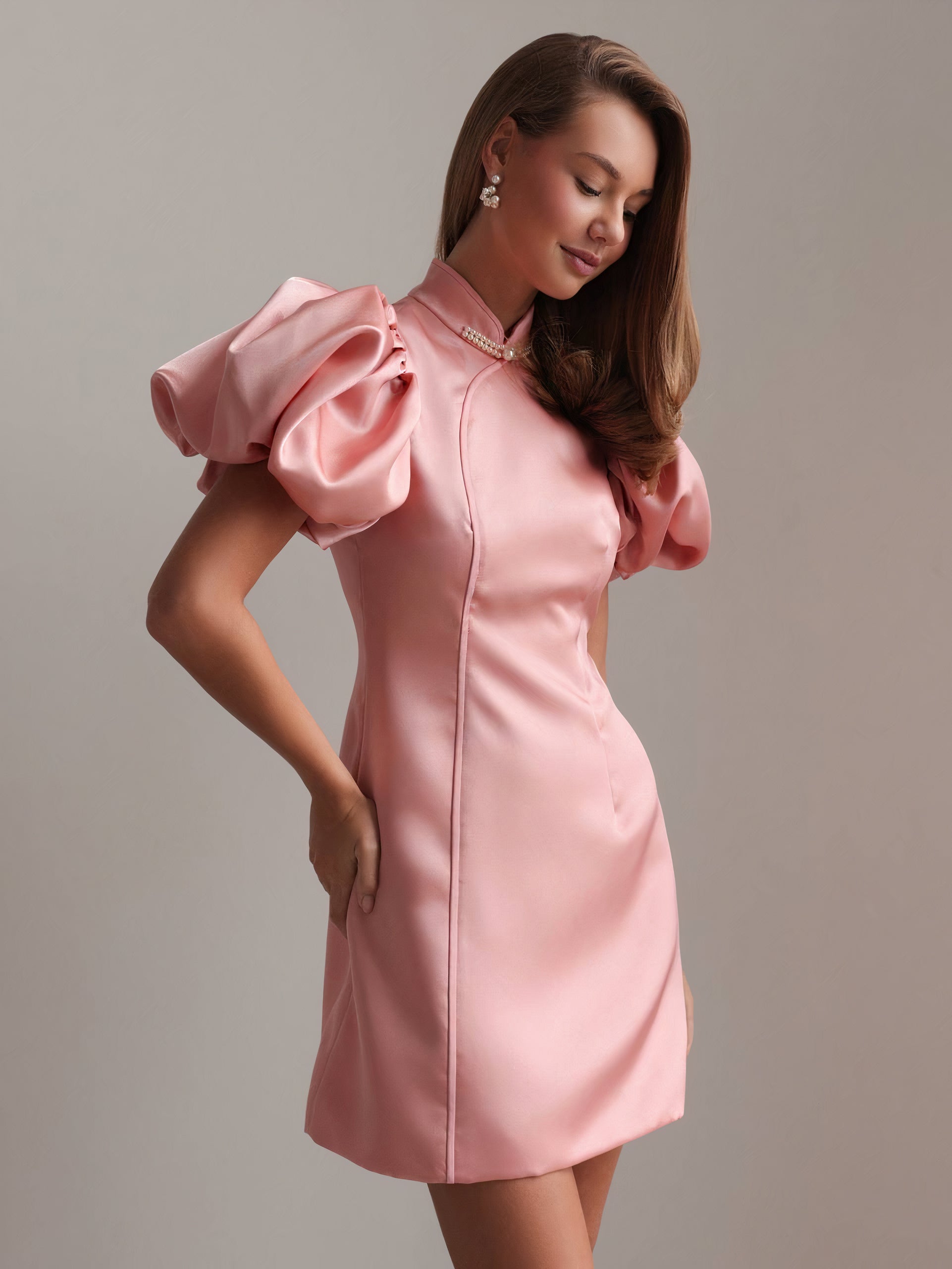 Blush Royale Satin Dress