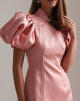 Blush Royale Satin Dress