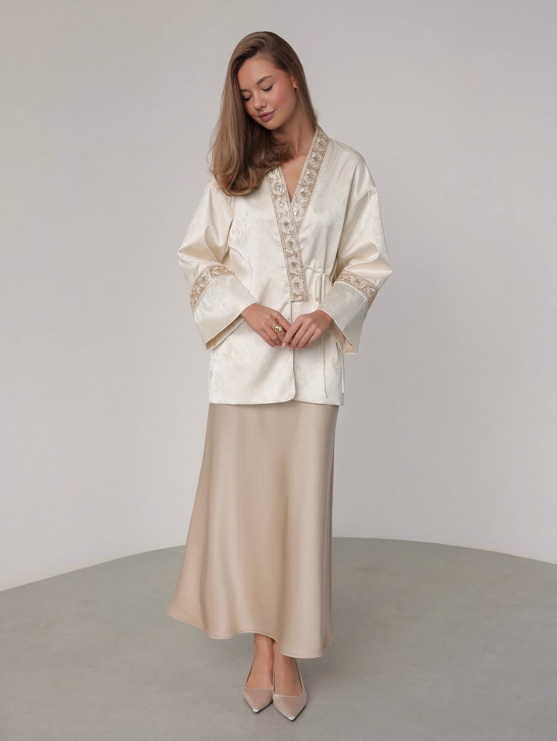 Ivory Elegance Kimono