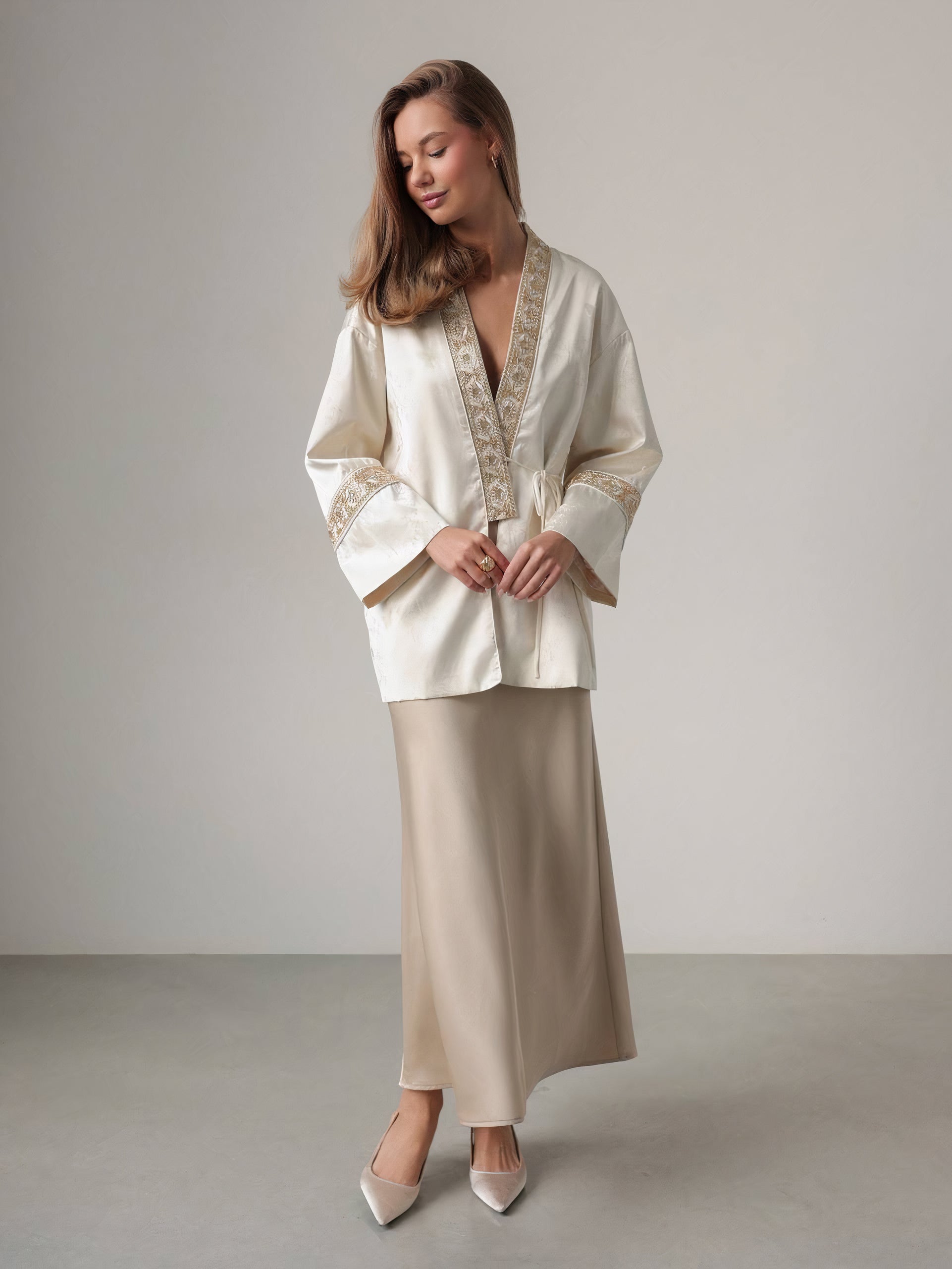 Ivory Elegance Kimono