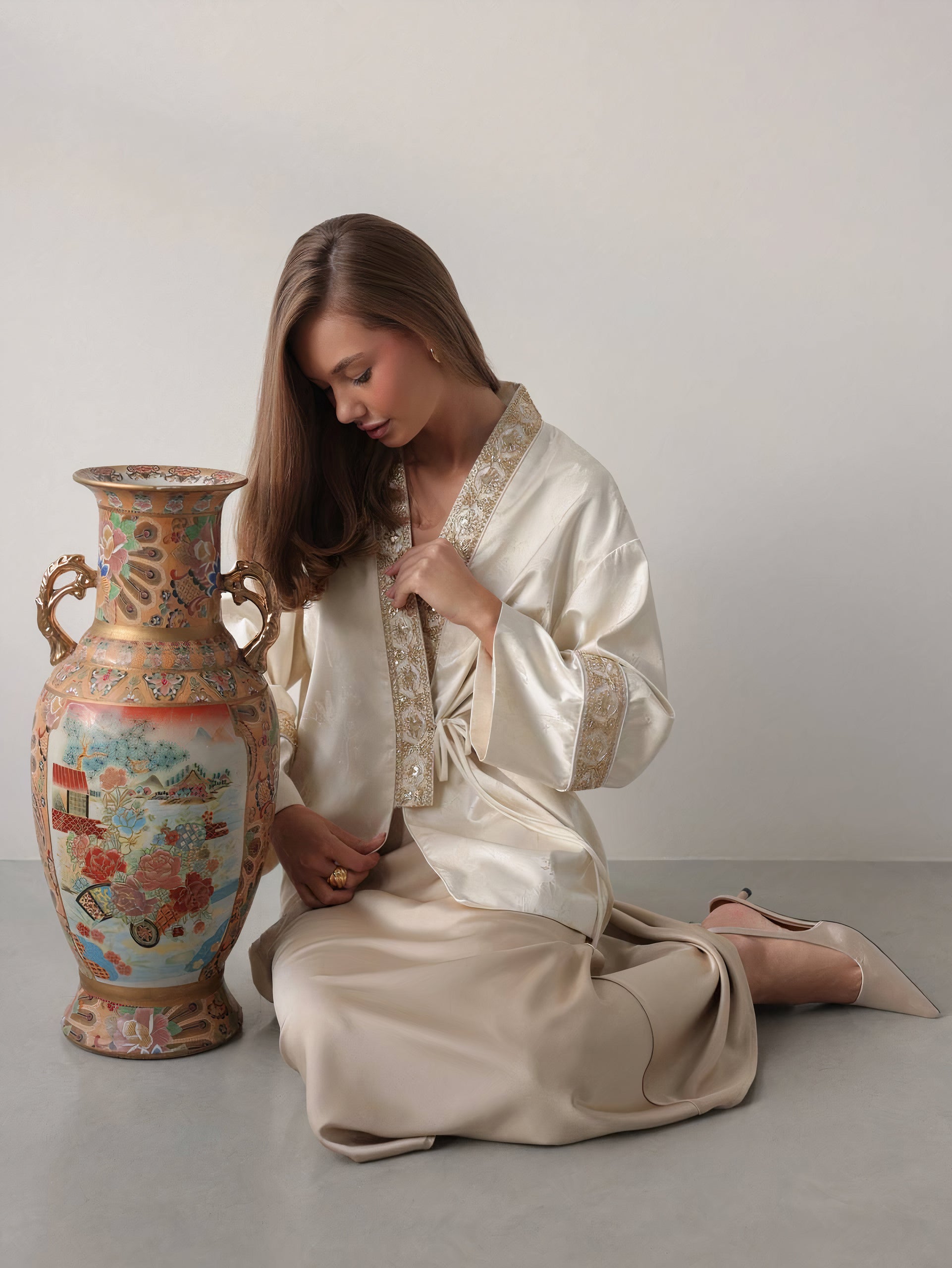 Ivory Elegance Kimono