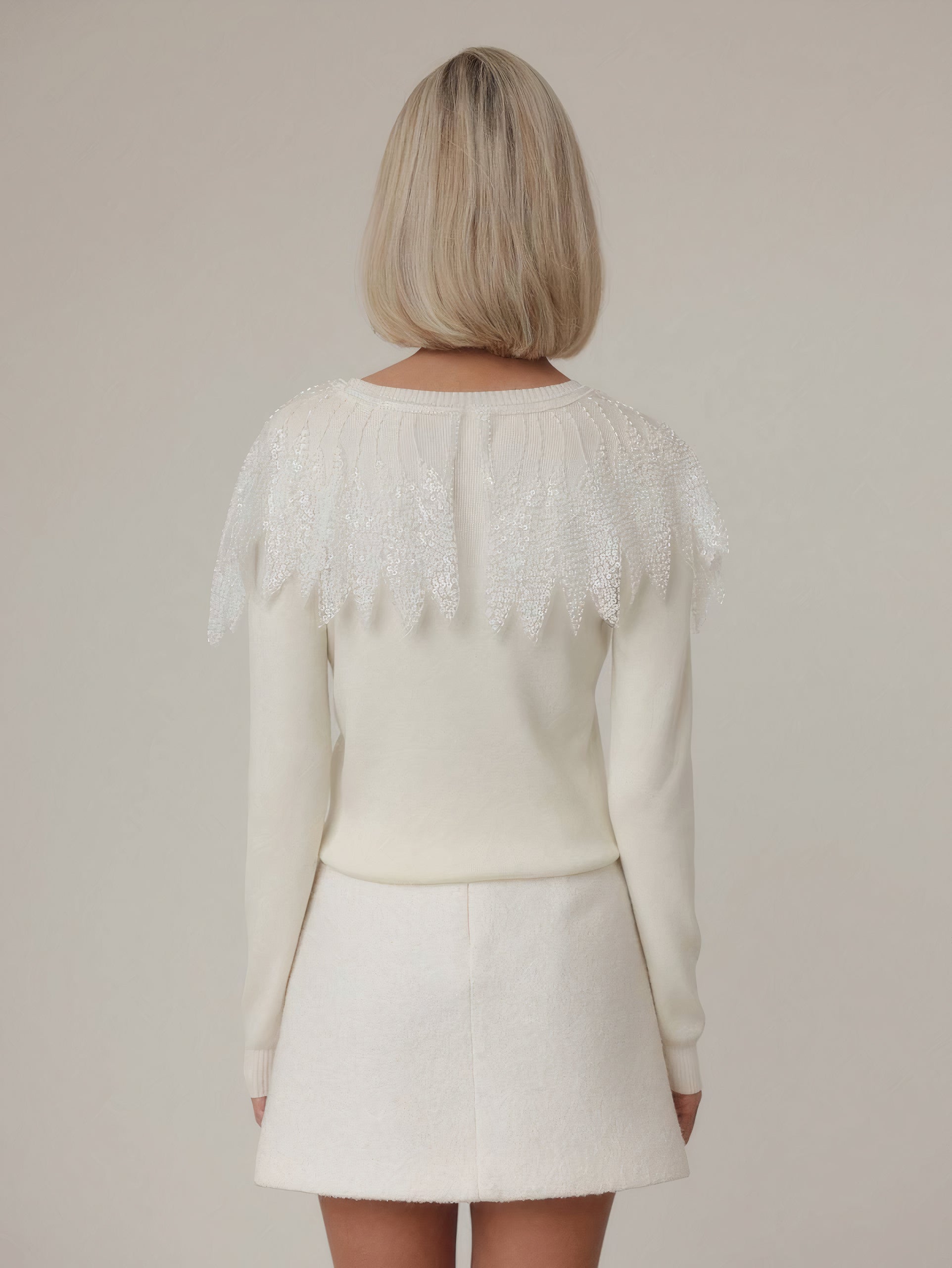 Sparkling Elegance Embellished Sweater