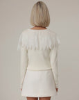 Chic Minimalist Textured Mini Skirt