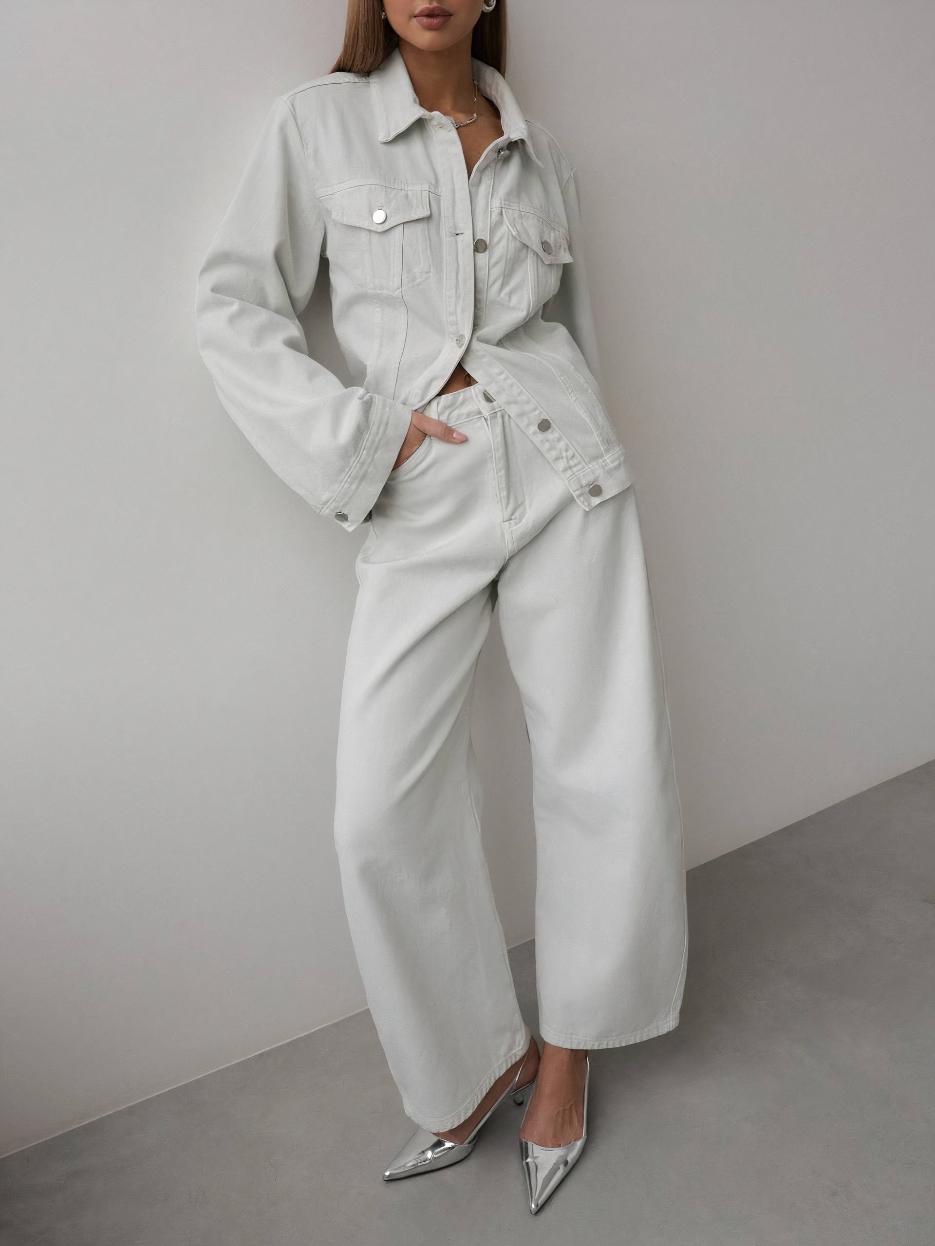 Snow White Palazzo Pants