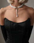 Black Silk Corset
