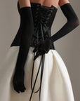 Black Silk Corset