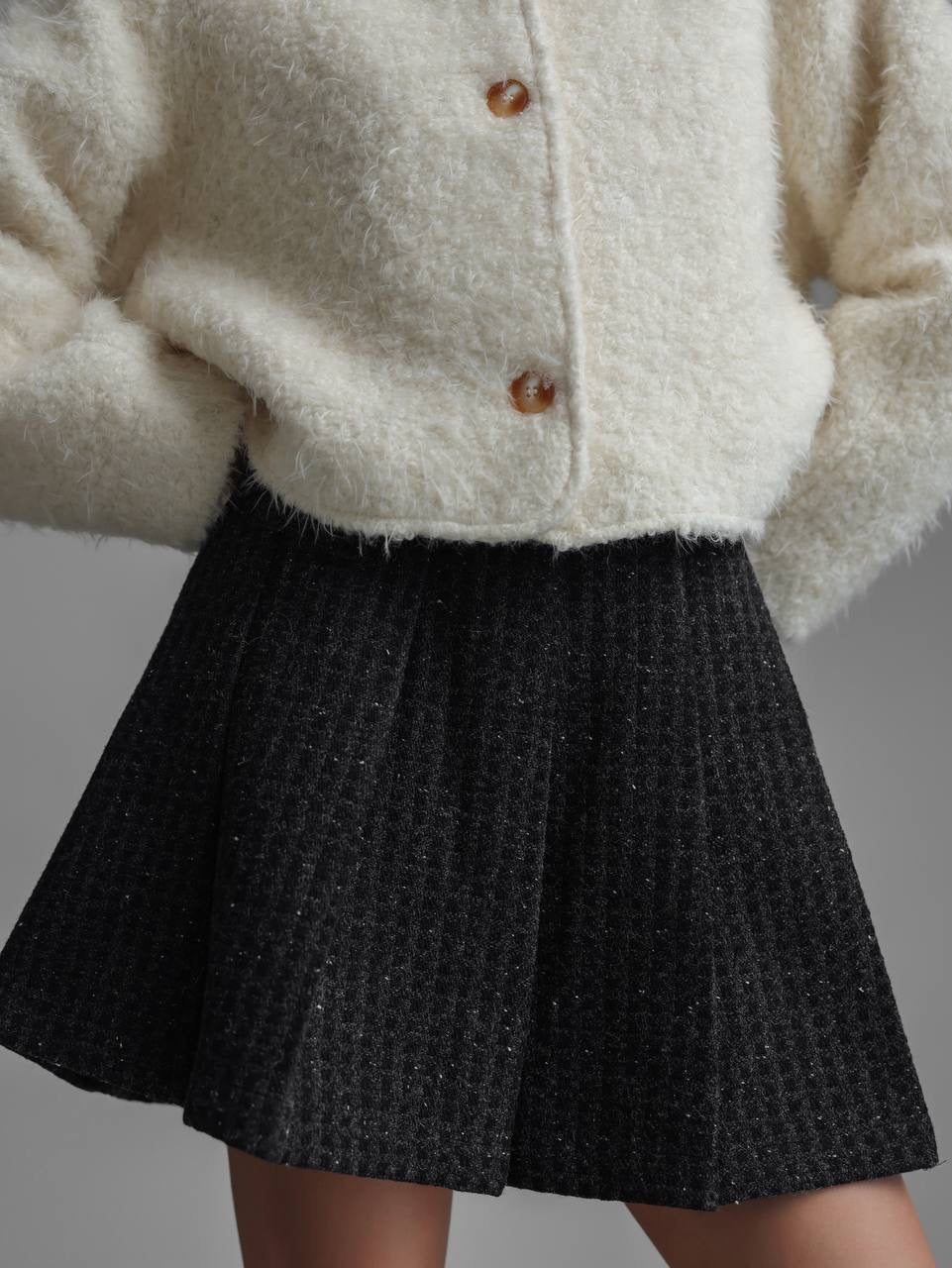 Soft Textured White Plush Jacket