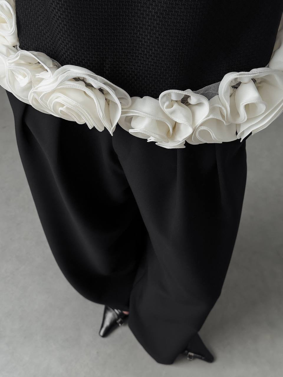 Elegant Wide-Leg Black Pants