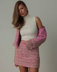 Autumn Pink Tweed Set