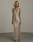 Champagne Satin Dress