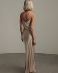 Champagne Satin Dress