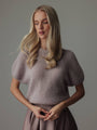 Lilac Short-Sleeve Sweater