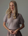 Lilac Short-Sleeve Sweater