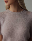 Lilac Short-Sleeve Sweater