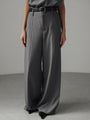 Grey Wide-Leg Trousers