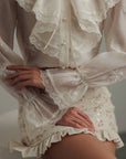 Frilled Lace Blouse