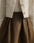 Bronze Allure Pleated Skirt