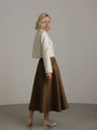 Bronze Allure Pleated Skirt