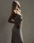 Sequin Embellished Evening Dress