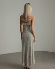 Sequin Embellished Evening Dress