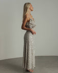 Sequin Embellished Evening Dress