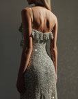 Sequin Embellished Evening Dress