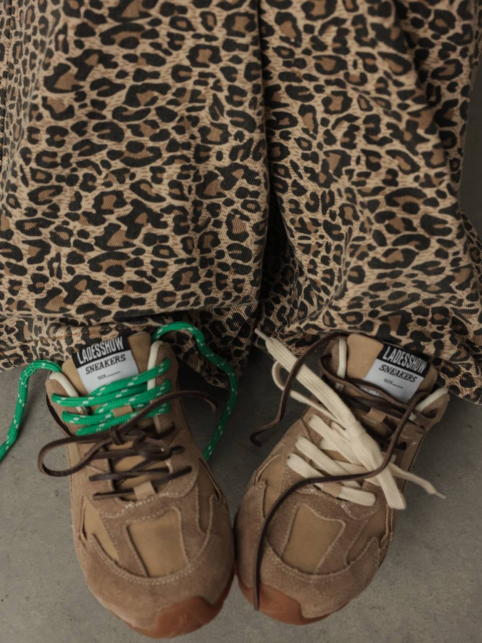 Leopard Print Wide-Leg Pants