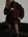 Brown Oversized Jacket