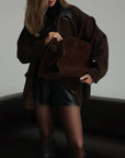 Brown Oversized Jacket