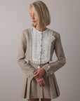 Pearl-Embellished Tweed Set