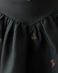 Charcoal Butterfly Embroidered Set