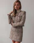 Elegant Tweed Set in Earthy Tones