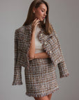 Elegant Tweed Set in Earthy Tones