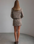 Elegant Tweed Set in Earthy Tones