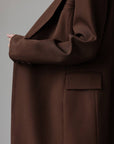 Sophisticated Brown Tailored Dress