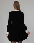 Noir Romance Velvet Dress